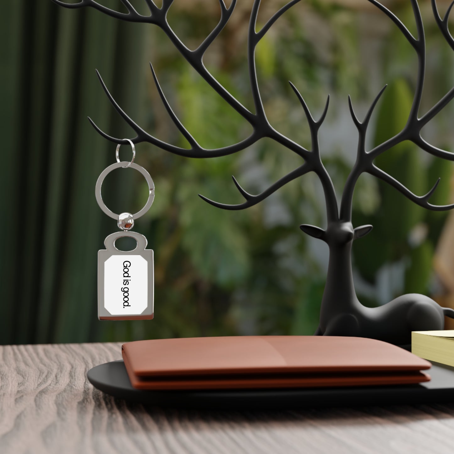 Rectangle Photo Keyring "God is good." - Jason Wittrock