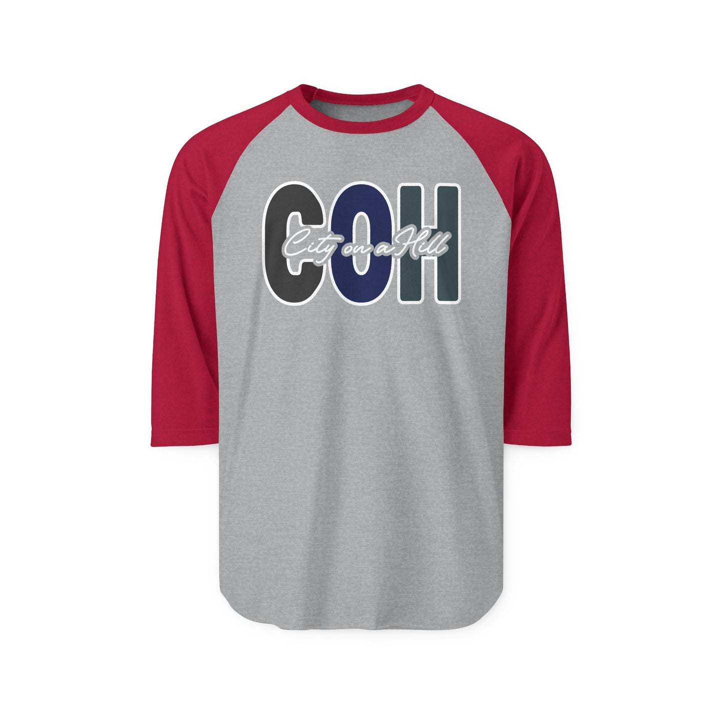 ADULT - 3/4 Sleeve Raglan Shirt - City on a Hill