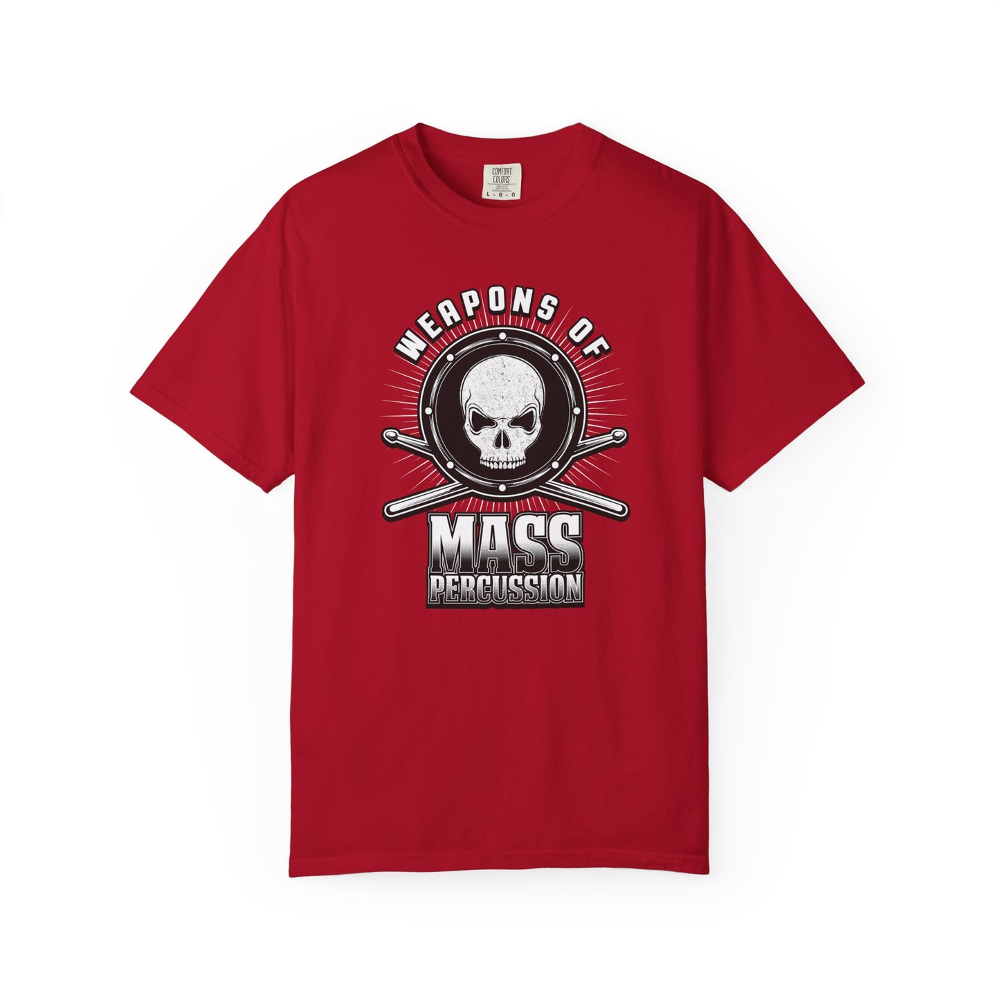 Weapons of Mass Percussion Shirt | Drummer T-Shirt | Comfort Colors Band Tee | Music Lover Gift | Percussionist Graphic Tee