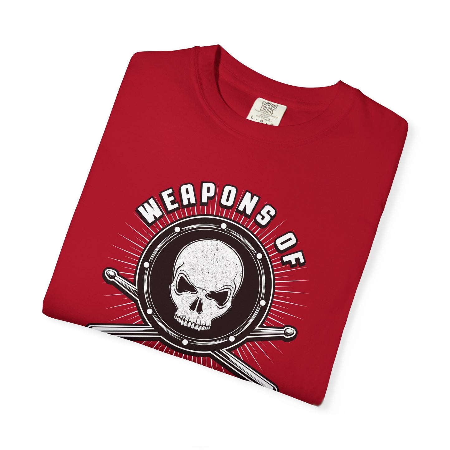 Weapons of Mass Percussion Shirt | Drummer T-Shirt | Comfort Colors Band Tee | Music Lover Gift | Percussionist Graphic Tee