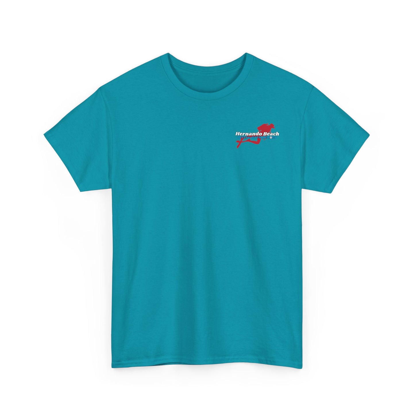 Basic Cotton T-Shirt - Hernando Beach Diving - Front & Back Print