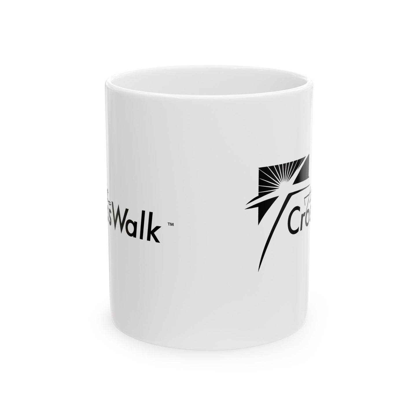 The Crosswalk Church White Mugs
