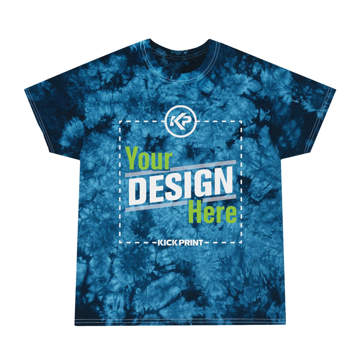 Crystal Blue Tie-Dye Tee