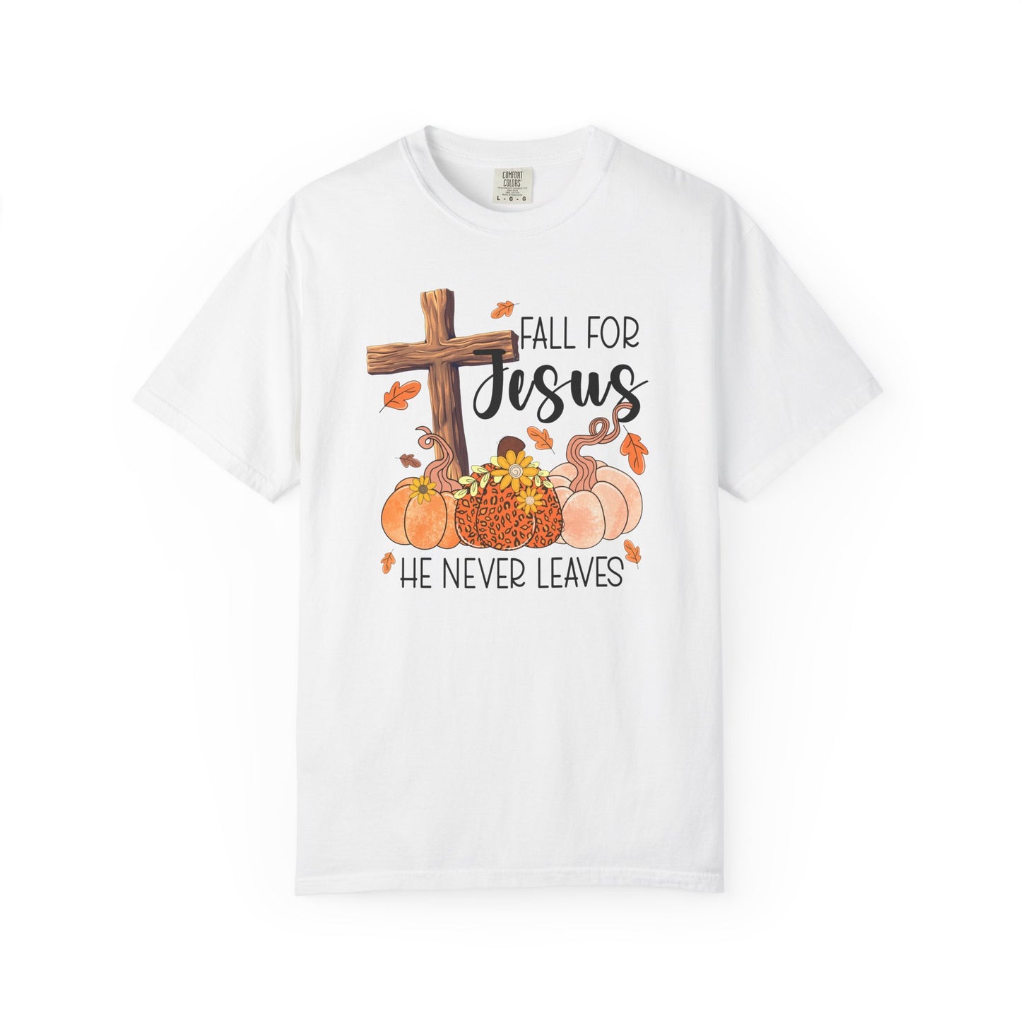 Comfort Colors Fall for Jesus Shirt | Christian Autumn T-Shirt | Faith Based Graphic Tee | Thanksgiving Religious Shirt