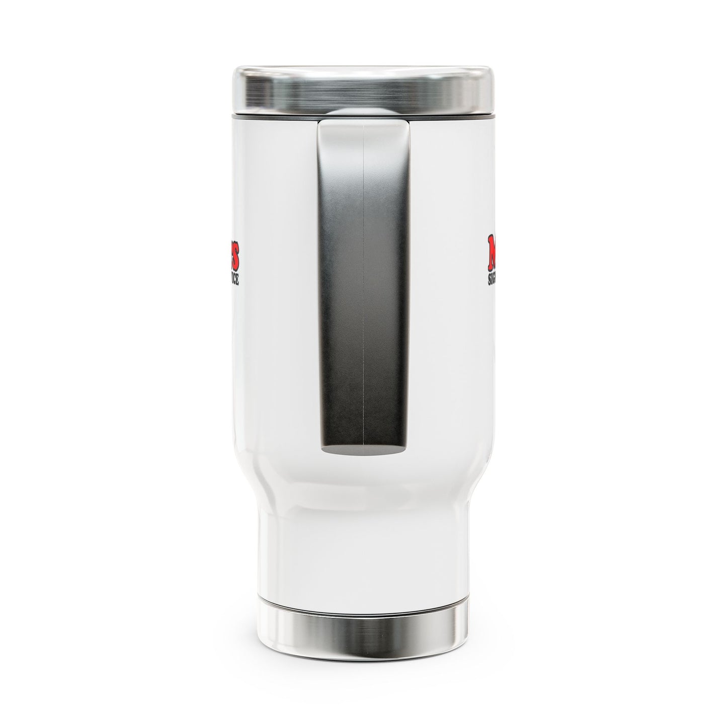 Stainless Steel Travel Mug with Handle 14oz - Myers Sign Service