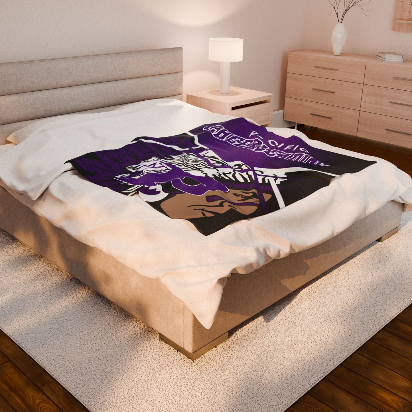 Velveteen Plush Blanket - Pacific Indian's Cheer