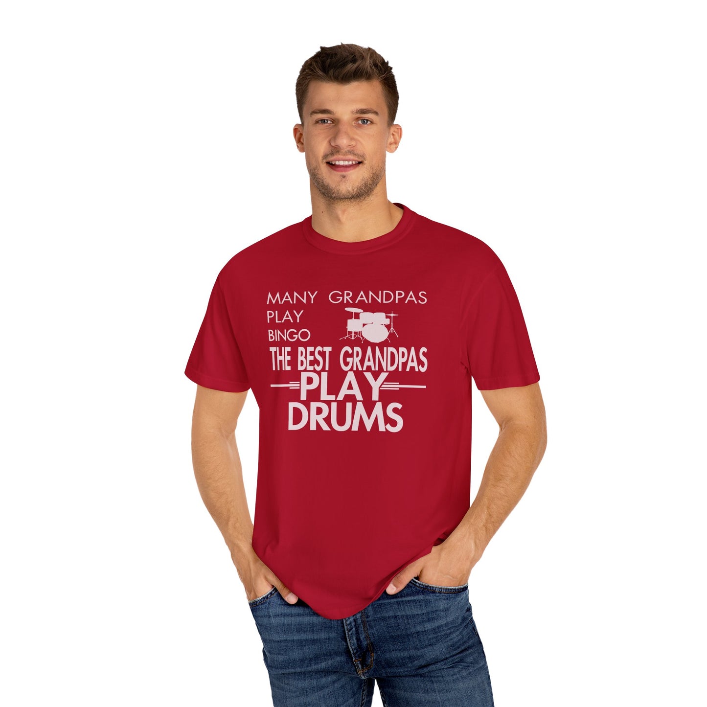 Grandpa Drummer Shirt, Funny Grandpa Drum Tee, Drummer Gift for Grandpa, Percussion T-Shirt, Music Lover Gift, Drum Set Tee for Men