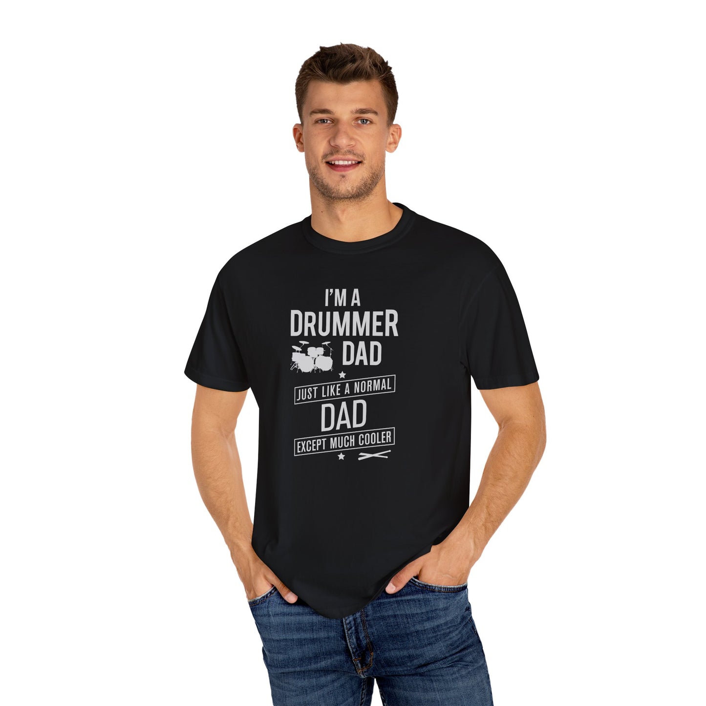 Drummer Dad Shirt, Drummer Gift for Dad, Drum Sticks T-Shirt, Funny Music Tee, Fathers Day Drums Gift, Drummer Shirt for Husband