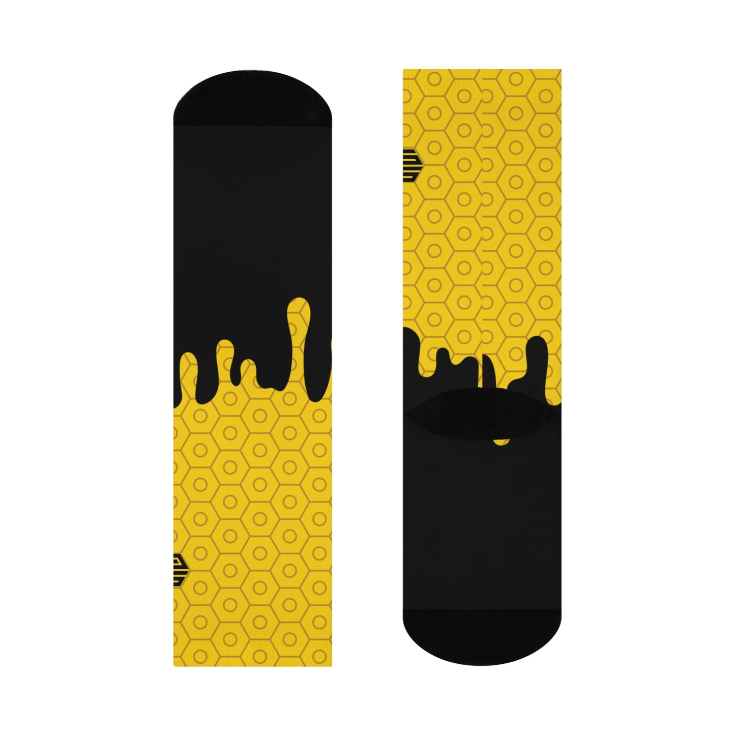 Honey Drip Socks Yellow Drip