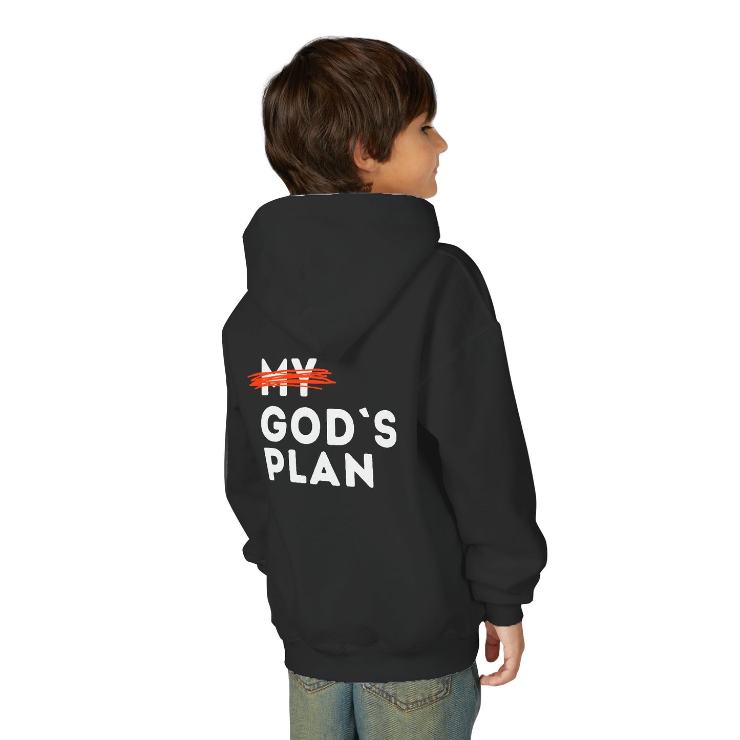 YOUTH - Basic Hoodie - GOD'S Plan- BBA