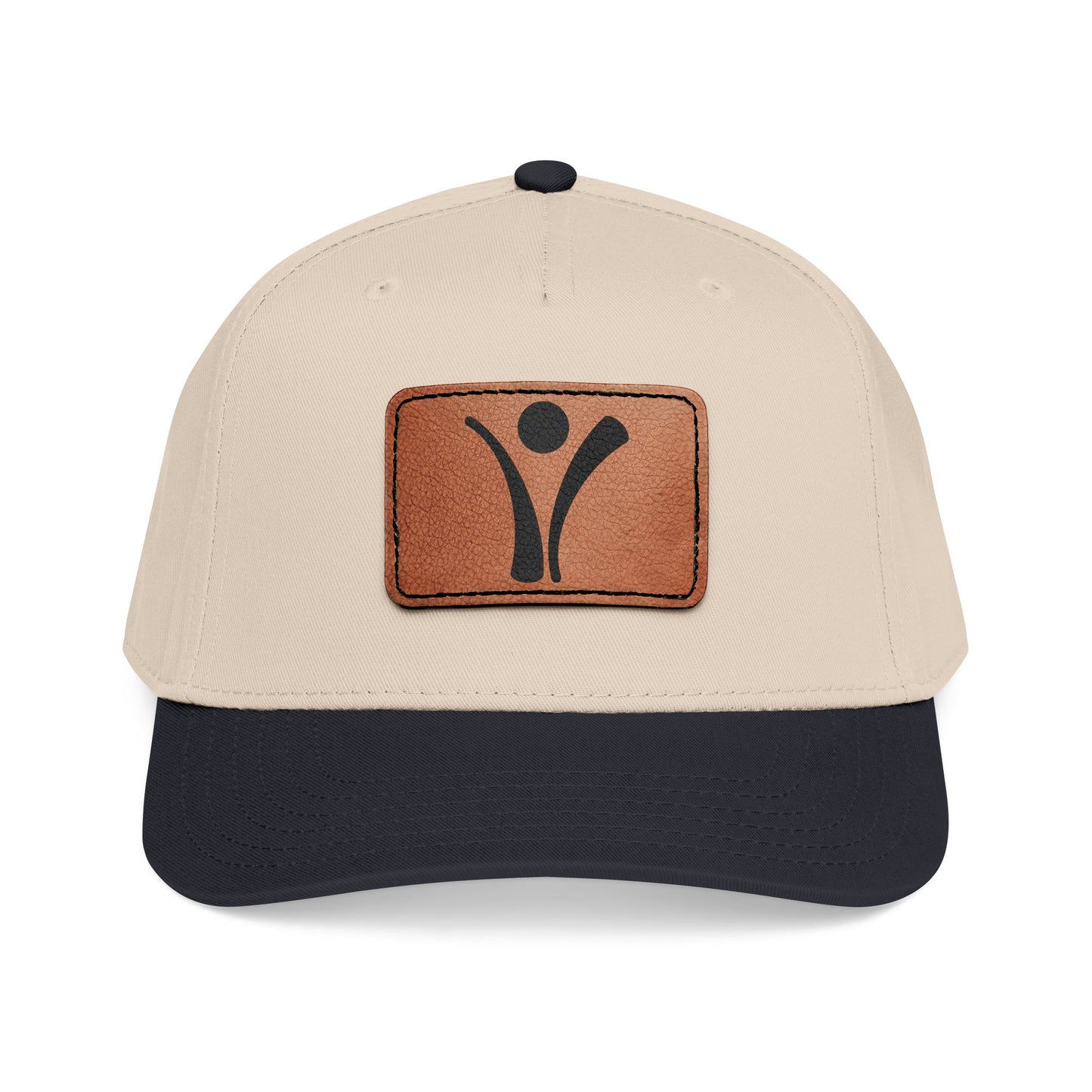 Leather Patch Baseball Cap - Living with Purpose