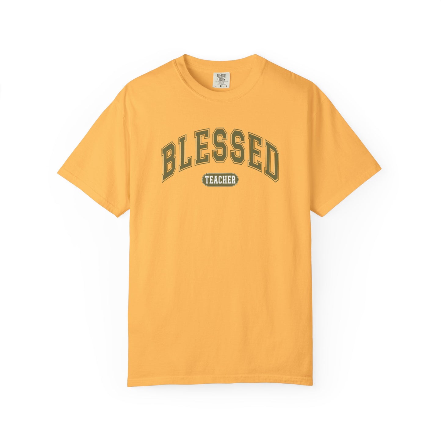 Comfort Colors Blessed Teacher Shirt | Inspirational Teacher T-Shirt | Cute Teacher Graphic Tee | Unisex Teacher Gift
