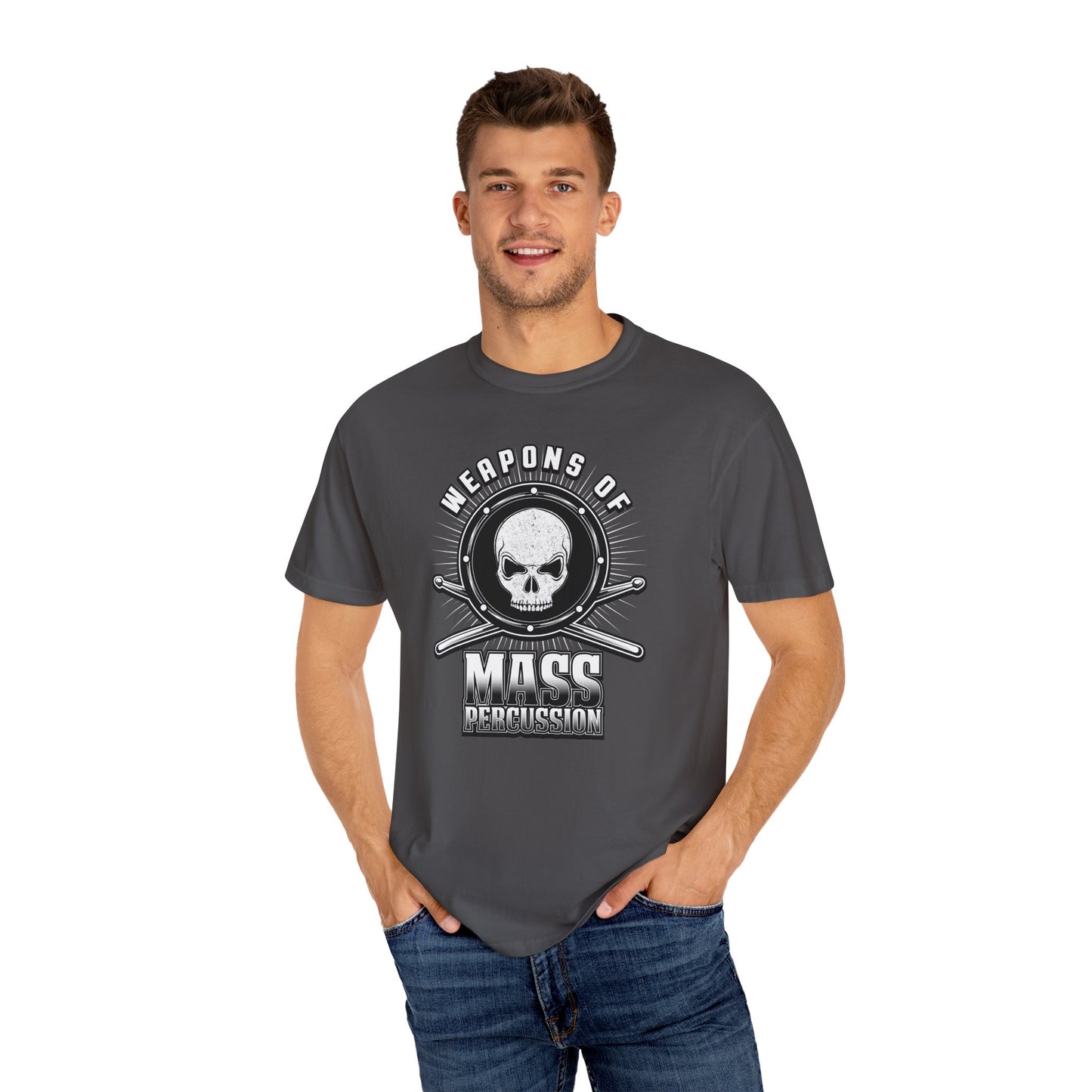 Weapons of Mass Percussion Shirt | Drummer T-Shirt | Comfort Colors Band Tee | Music Lover Gift | Percussionist Graphic Tee