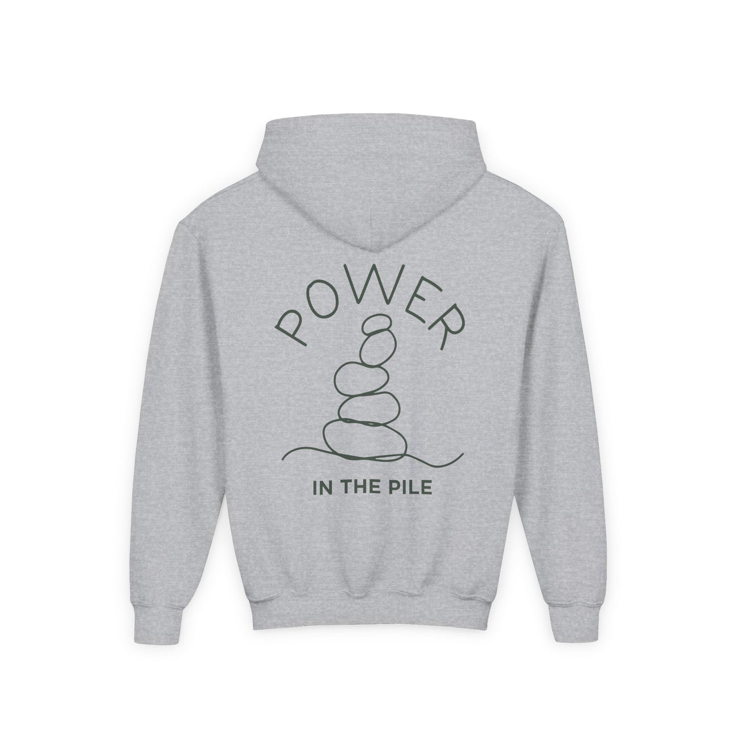 YOUTH - Basic Hoodie - Power in the Piles - BBA