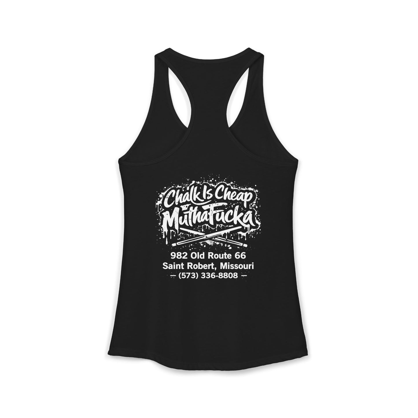 Women's Ideal Racerback Tank - Chalk is Cheap