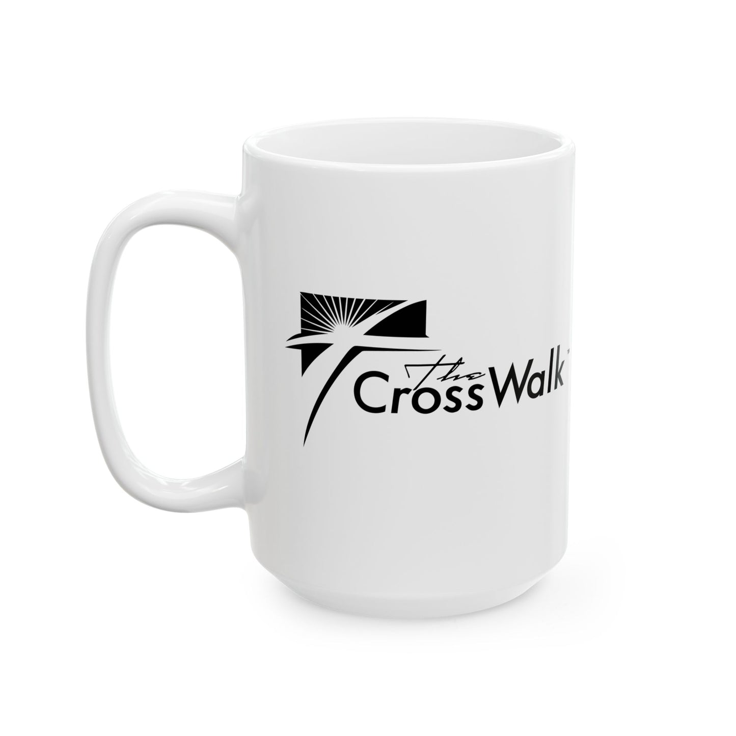 The Crosswalk Church White Mugs