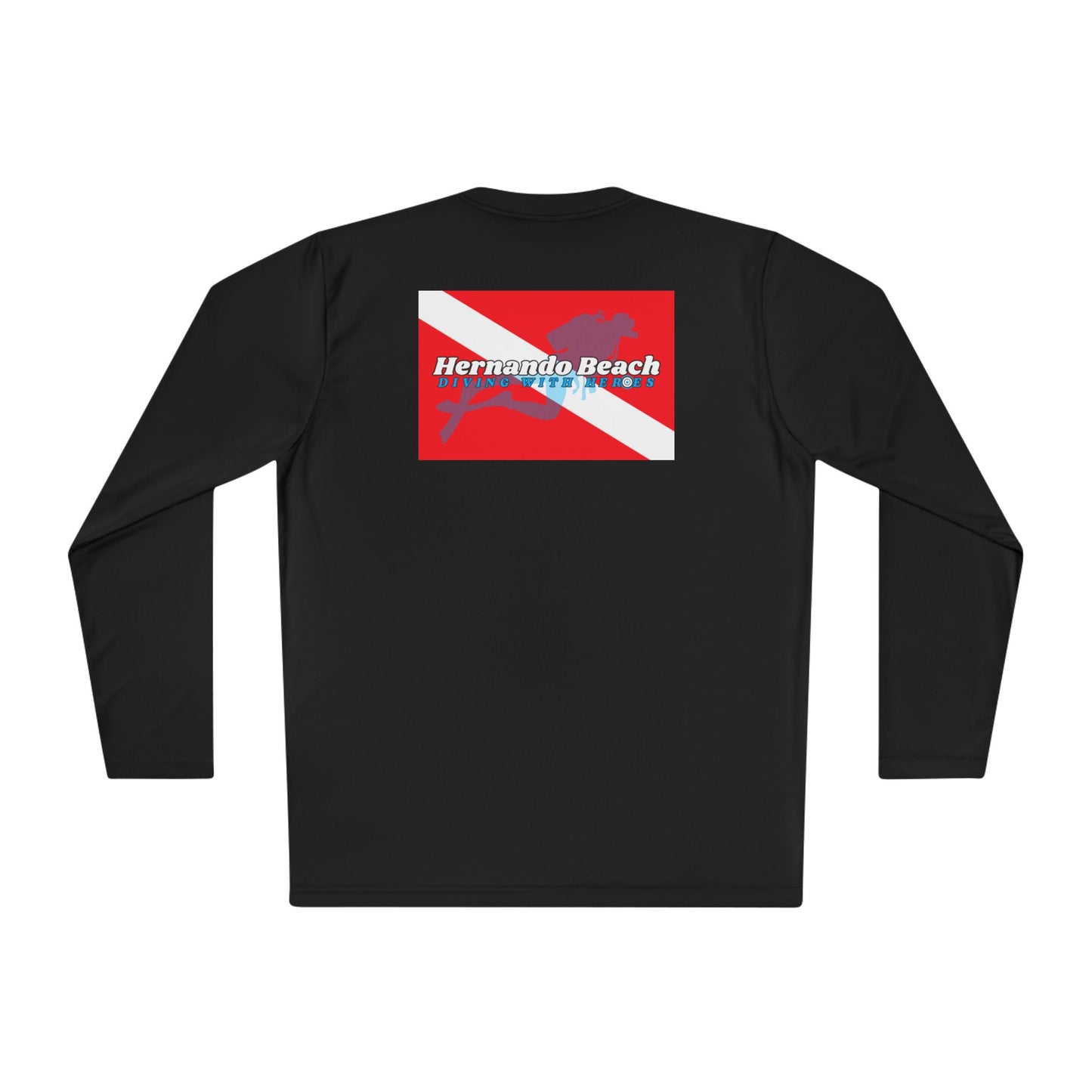 Moisture Wicking Long Sleeve Tee - Hernando Beach Diving - Front & Back Print