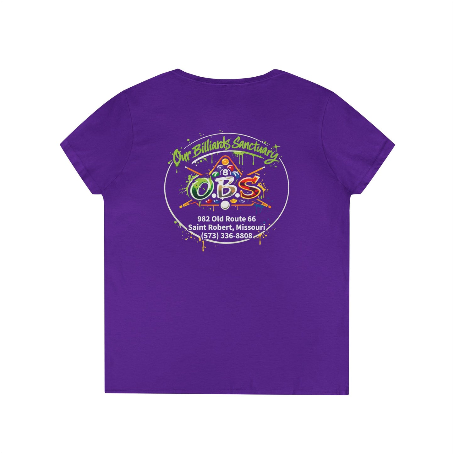 Ladies' V-Neck T-Shirt - Mariahs Full Circle