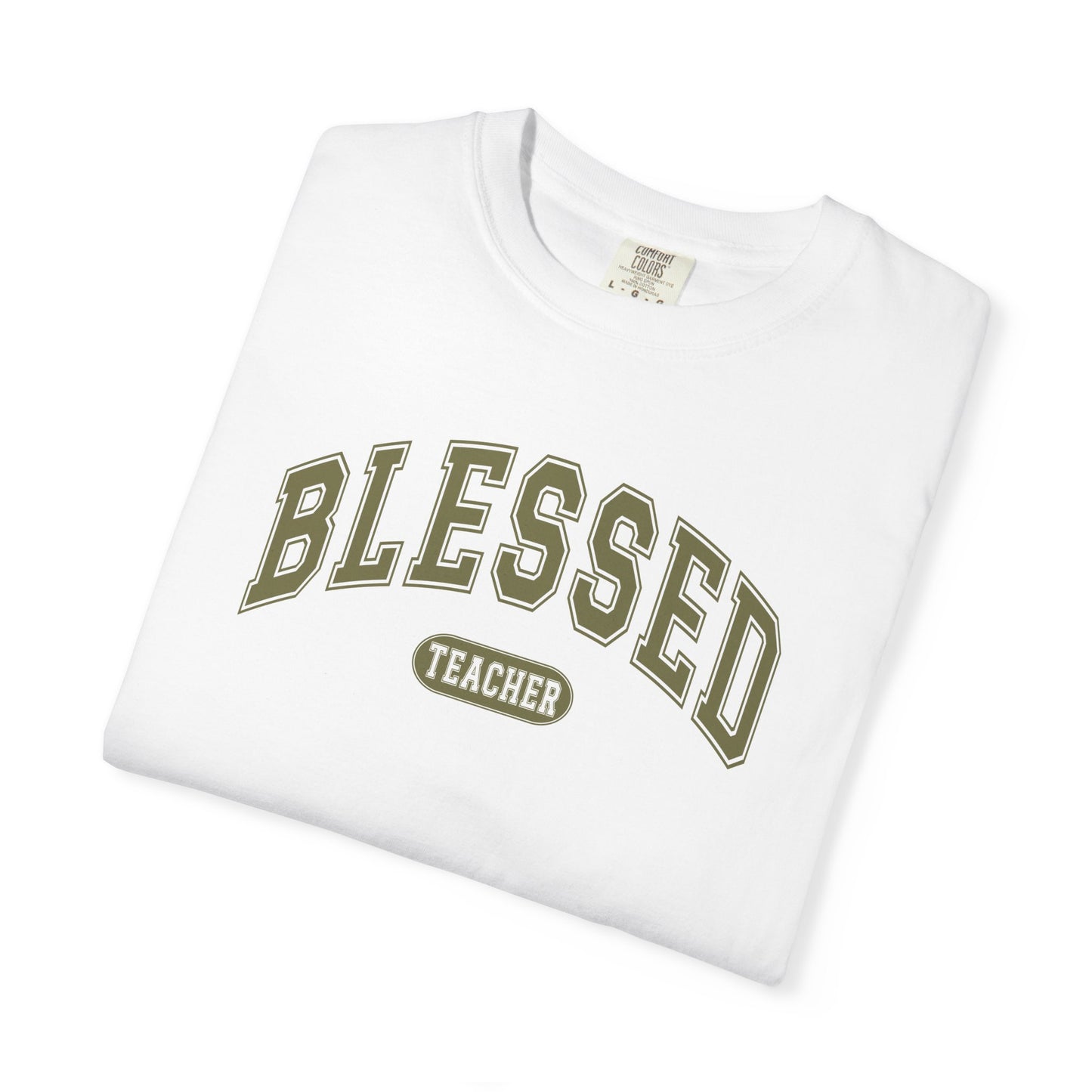 Comfort Colors Blessed Teacher Shirt | Inspirational Teacher T-Shirt | Cute Teacher Graphic Tee | Unisex Teacher Gift