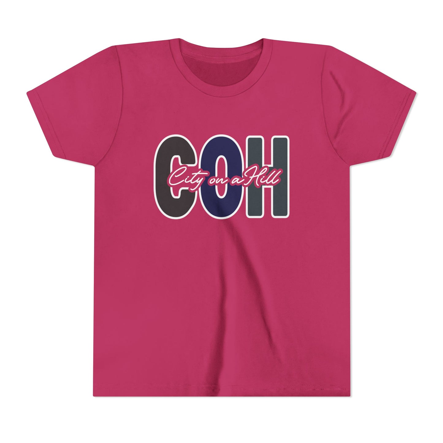 YOUTH - Premium Cotton Short Sleeve T-Shirt - City on a Hill