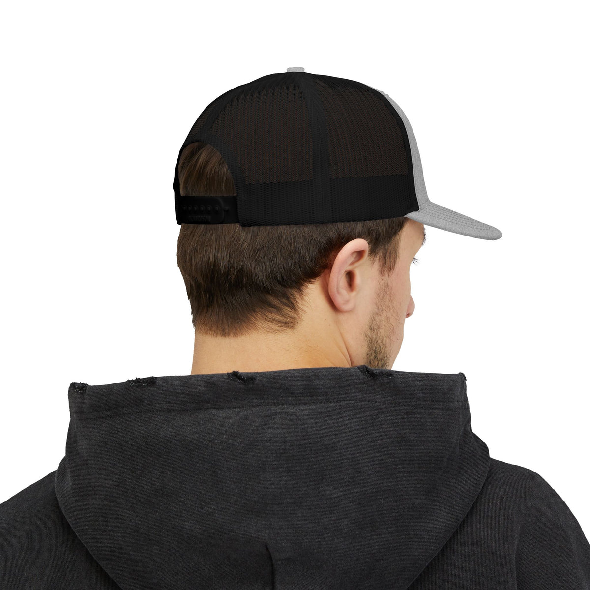 Black and White Trucker Cap - ROK Global