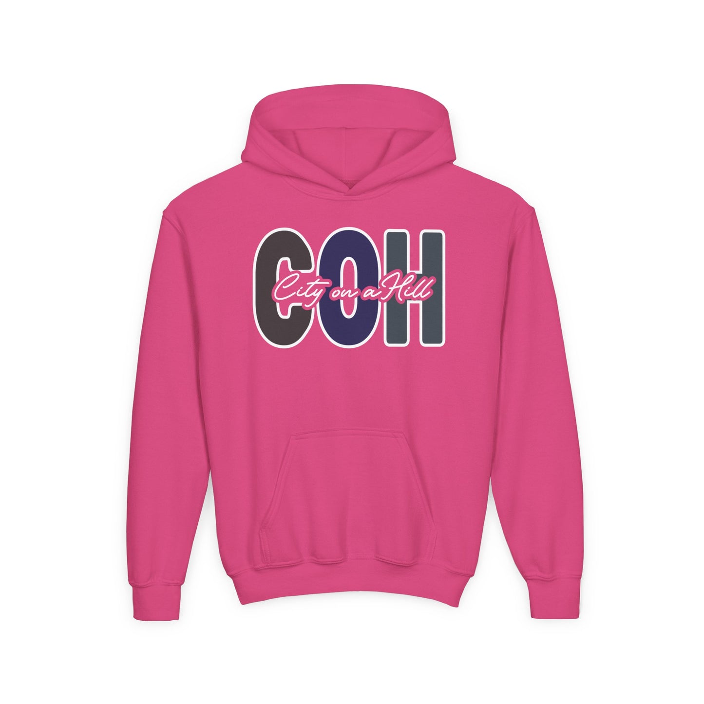 YOUTH - Classic Pullover Hoodie - City on a Hill