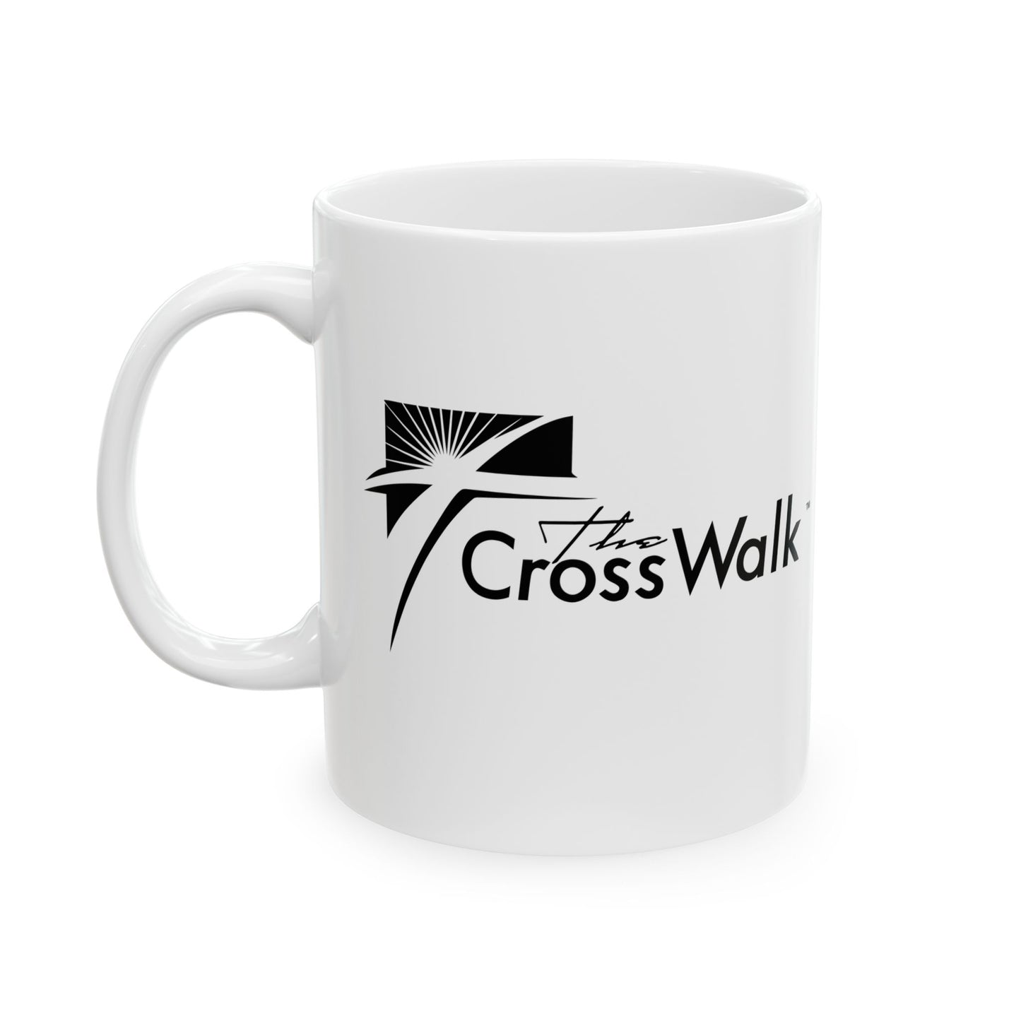 The Crosswalk Church White Mugs