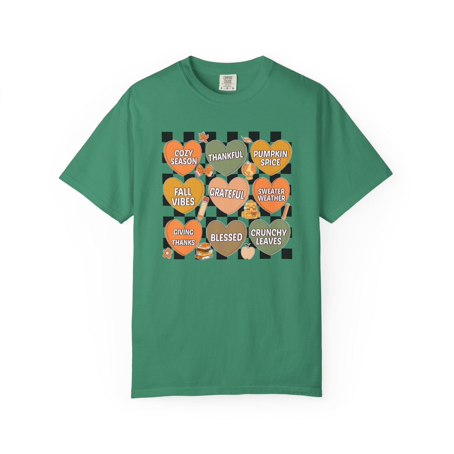 Comfort Colors Candy Hearts Shirt | Valentines Day Graphic Tee | Cute Pastel Heart T-Shirt | Unisex Love Shirt Gift