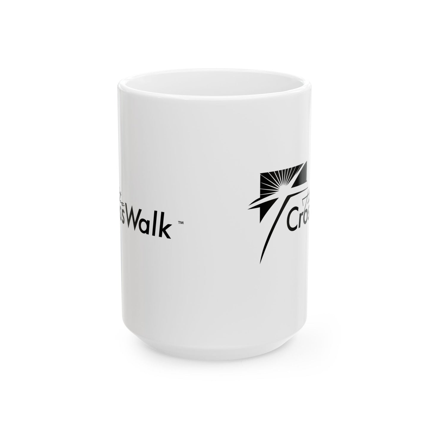 The Crosswalk Church White Mugs