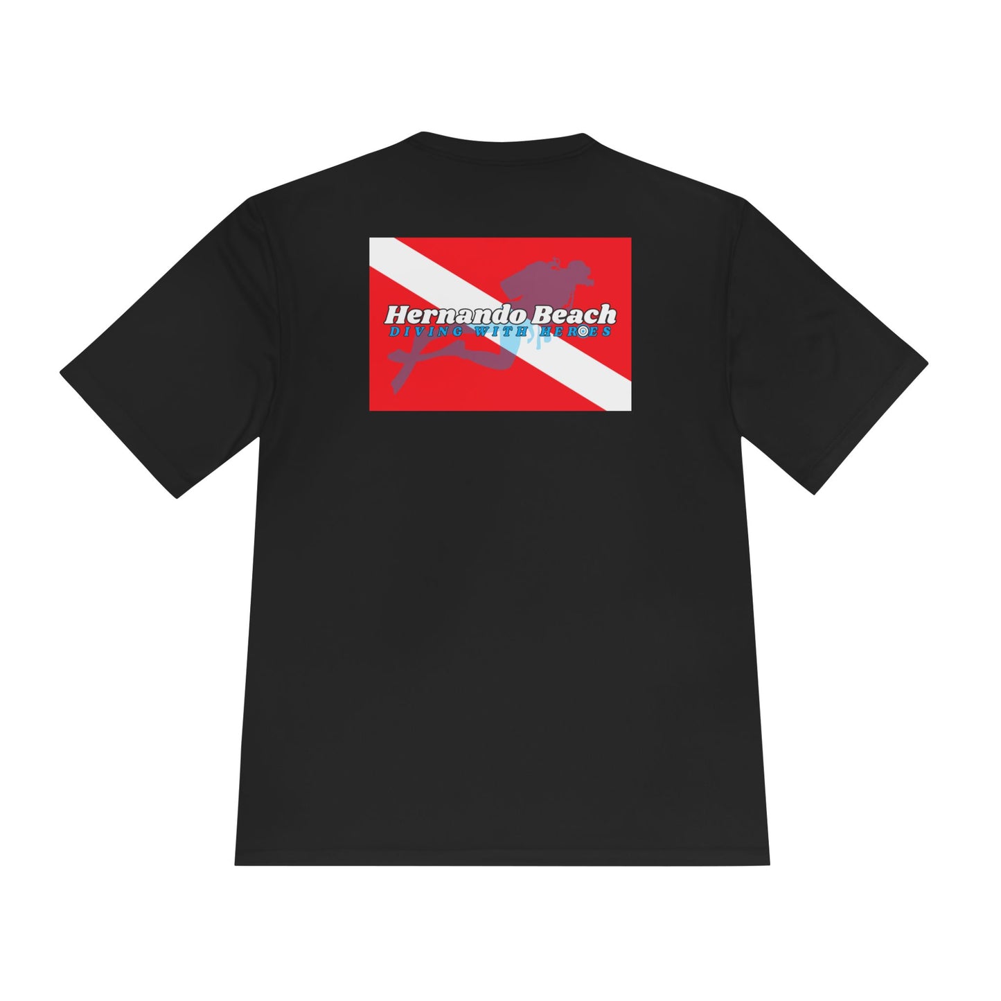 Moisture Wicking Tee - Hernando Beach Diving - Front & Back Print