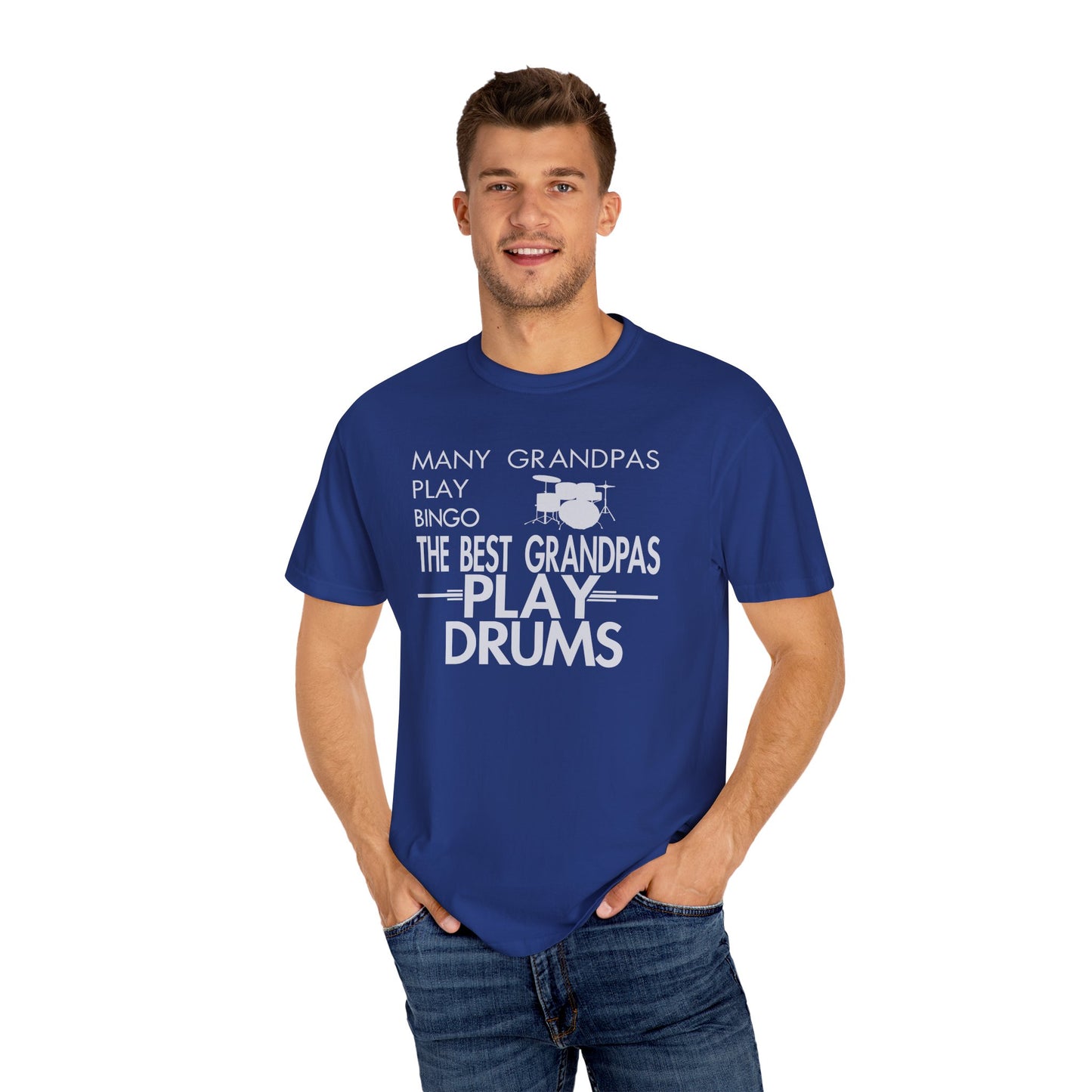 Grandpa Drummer Shirt, Funny Grandpa Drum Tee, Drummer Gift for Grandpa, Percussion T-Shirt, Music Lover Gift, Drum Set Tee for Men