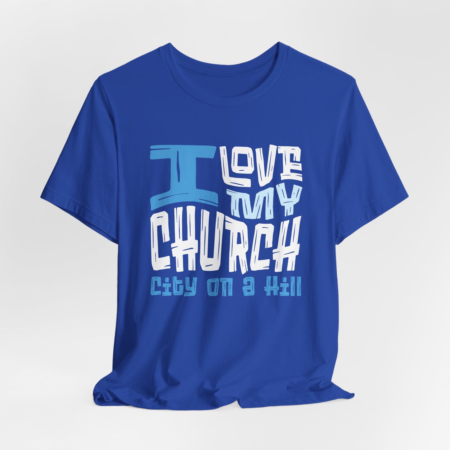 ADULT - Premium Cotton T-Shirt - I love my church