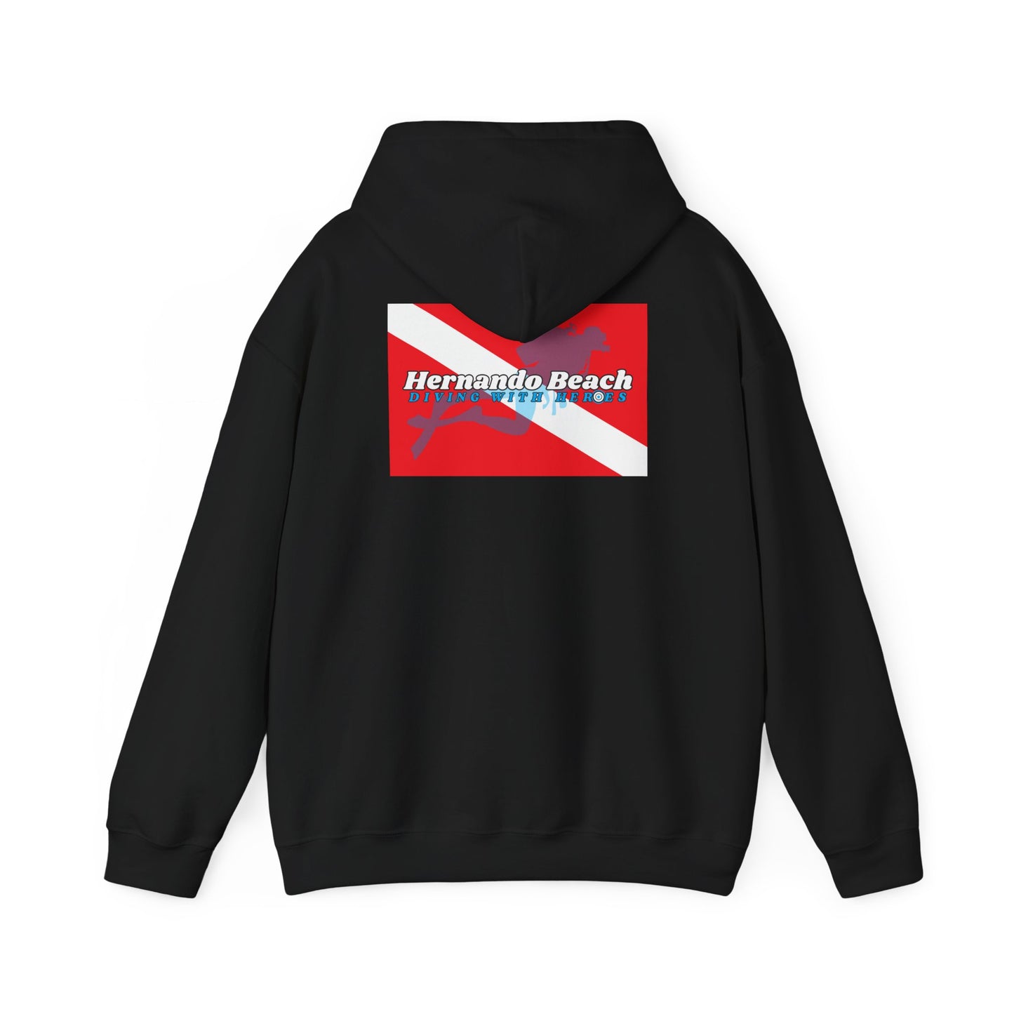 Classic Pullover Hoodie - Hernando Beach Diving - Front & Back Print