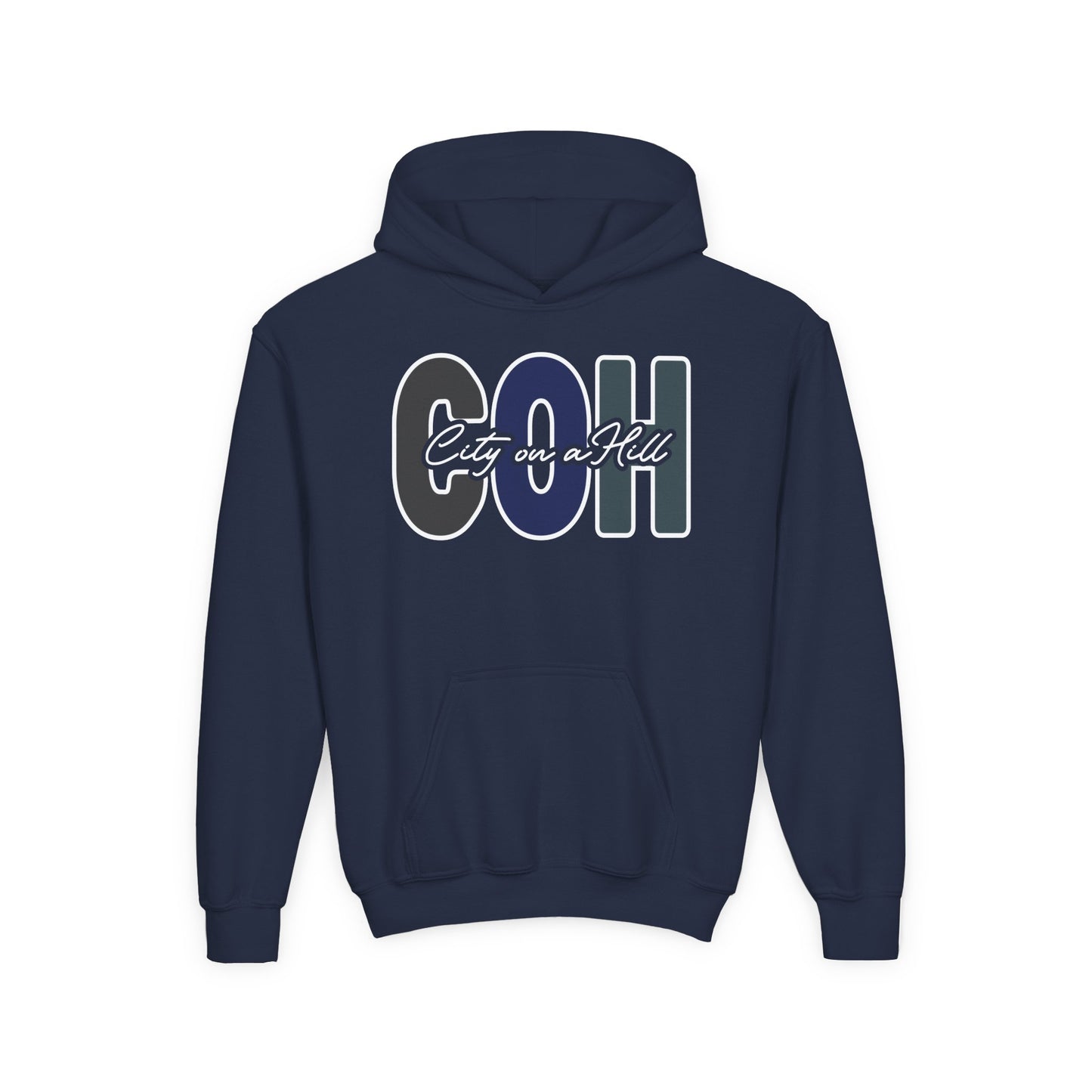 YOUTH - Classic Pullover Hoodie - City on a Hill