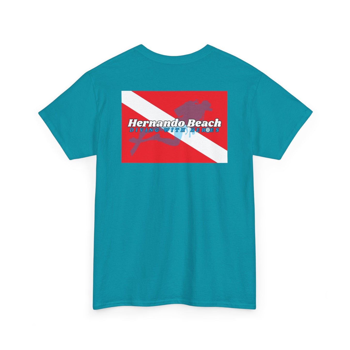 Basic Cotton T-Shirt - Hernando Beach Diving - Front & Back Print
