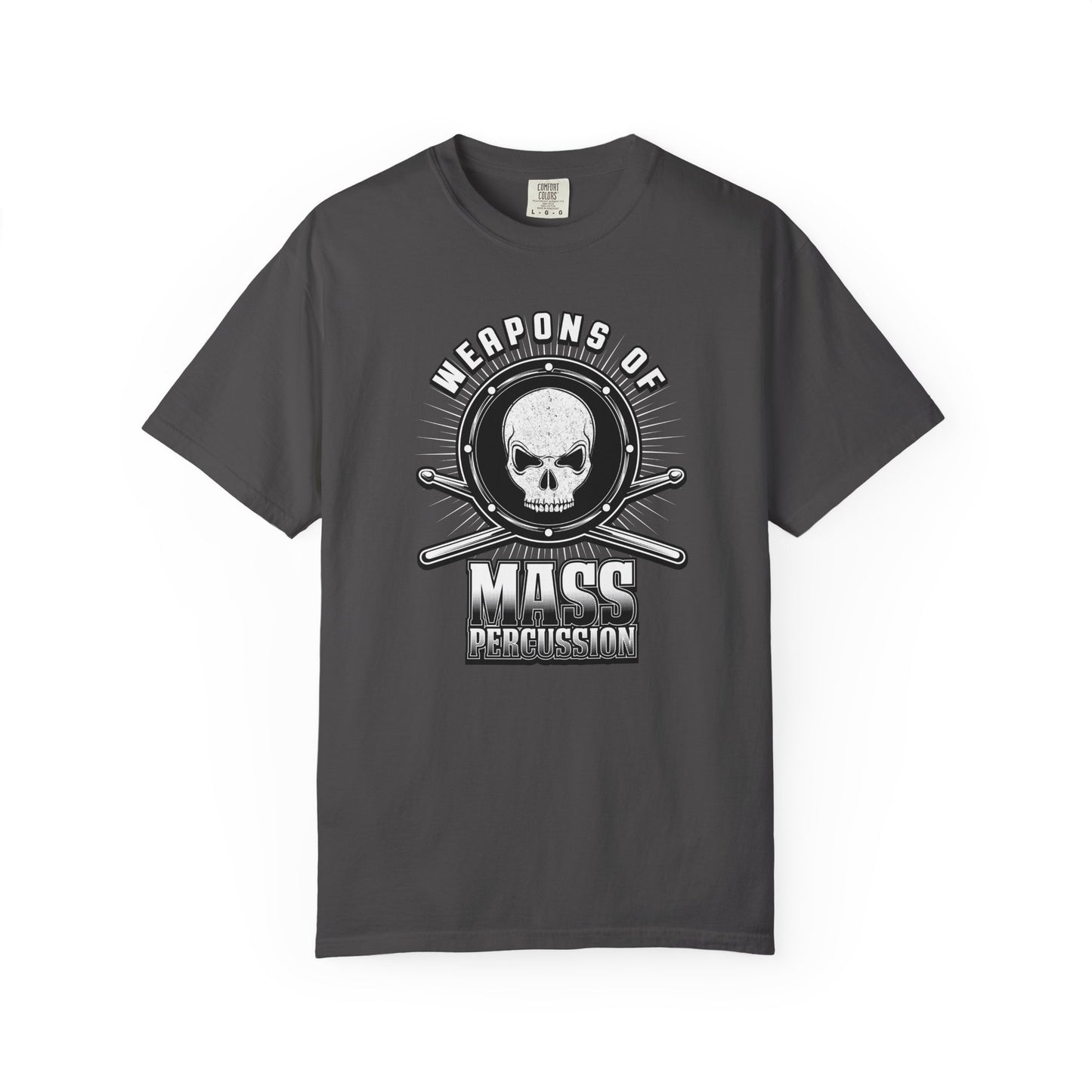 Weapons of Mass Percussion Shirt | Drummer T-Shirt | Comfort Colors Band Tee | Music Lover Gift | Percussionist Graphic Tee