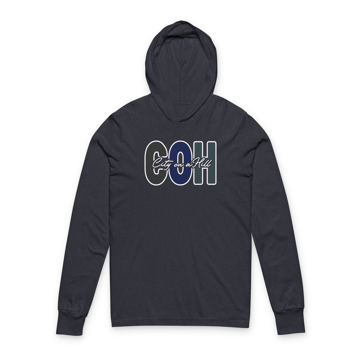 ADULT - Premium Hooded long-sleeve tee - City on a Hill