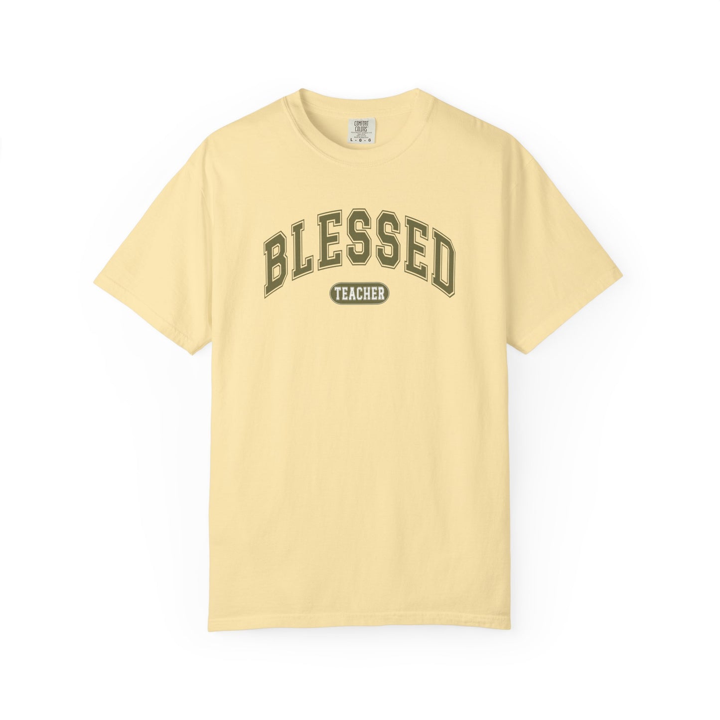 Comfort Colors Blessed Teacher Shirt | Inspirational Teacher T-Shirt | Cute Teacher Graphic Tee | Unisex Teacher Gift