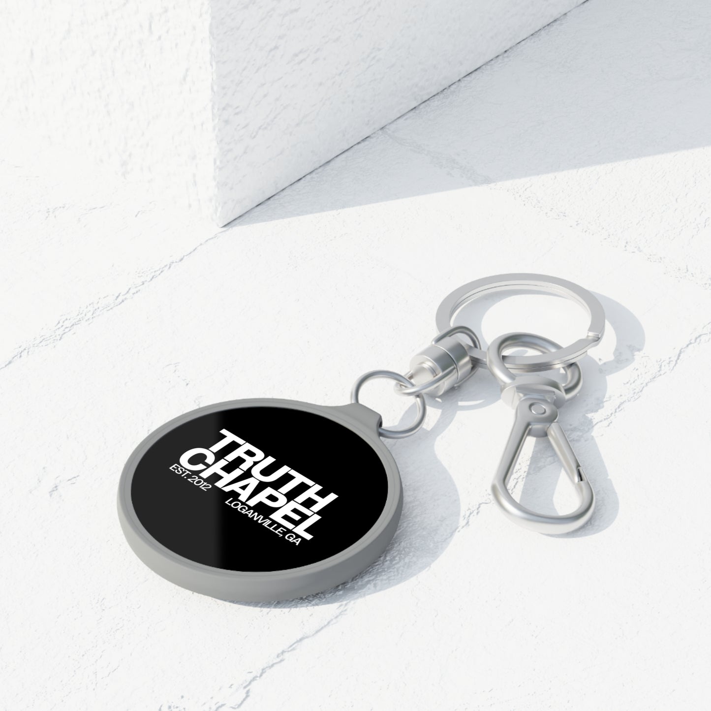 Black Keyring Tag - TRUTH CHAPEL