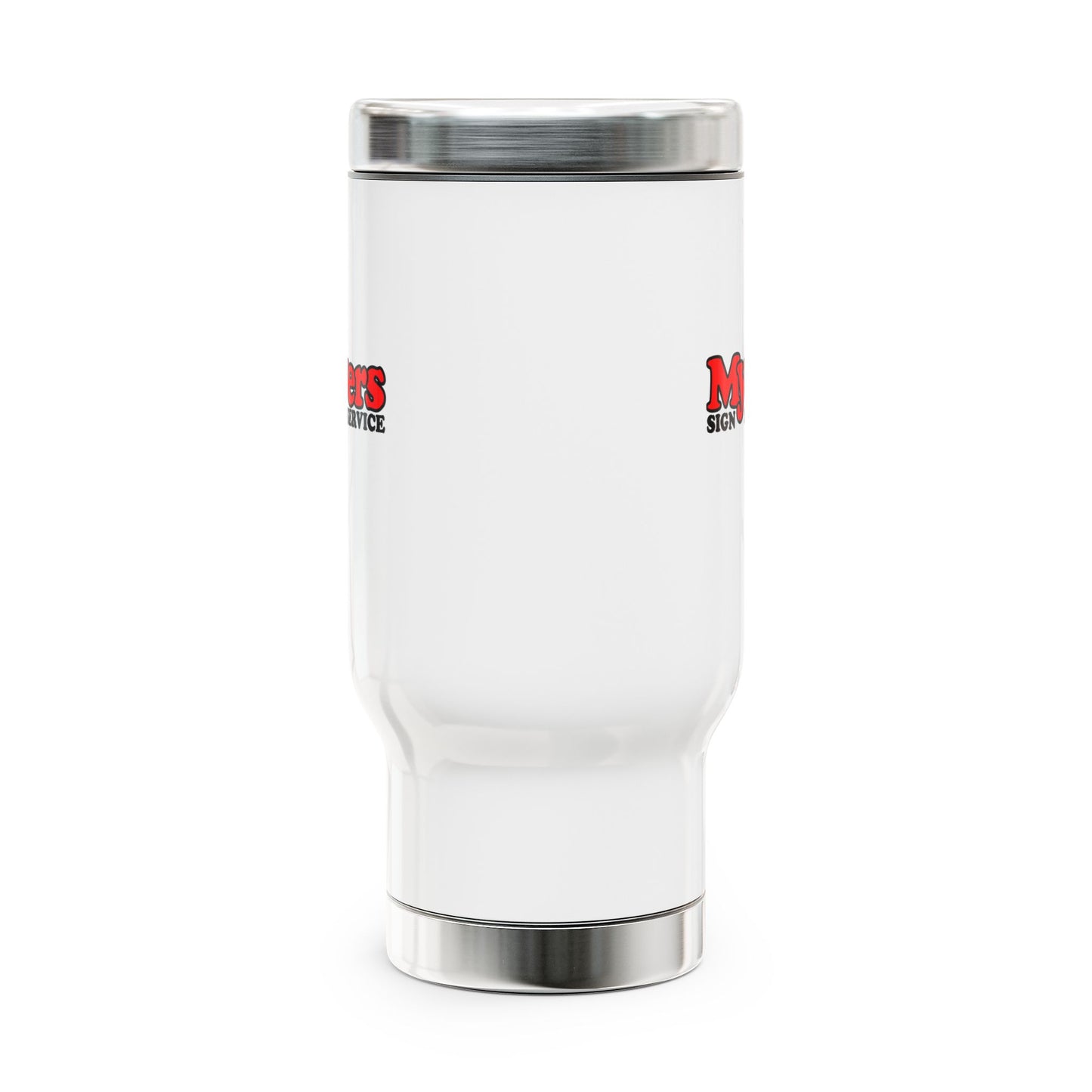 Stainless Steel Travel Mug with Handle 14oz - Myers Sign Service