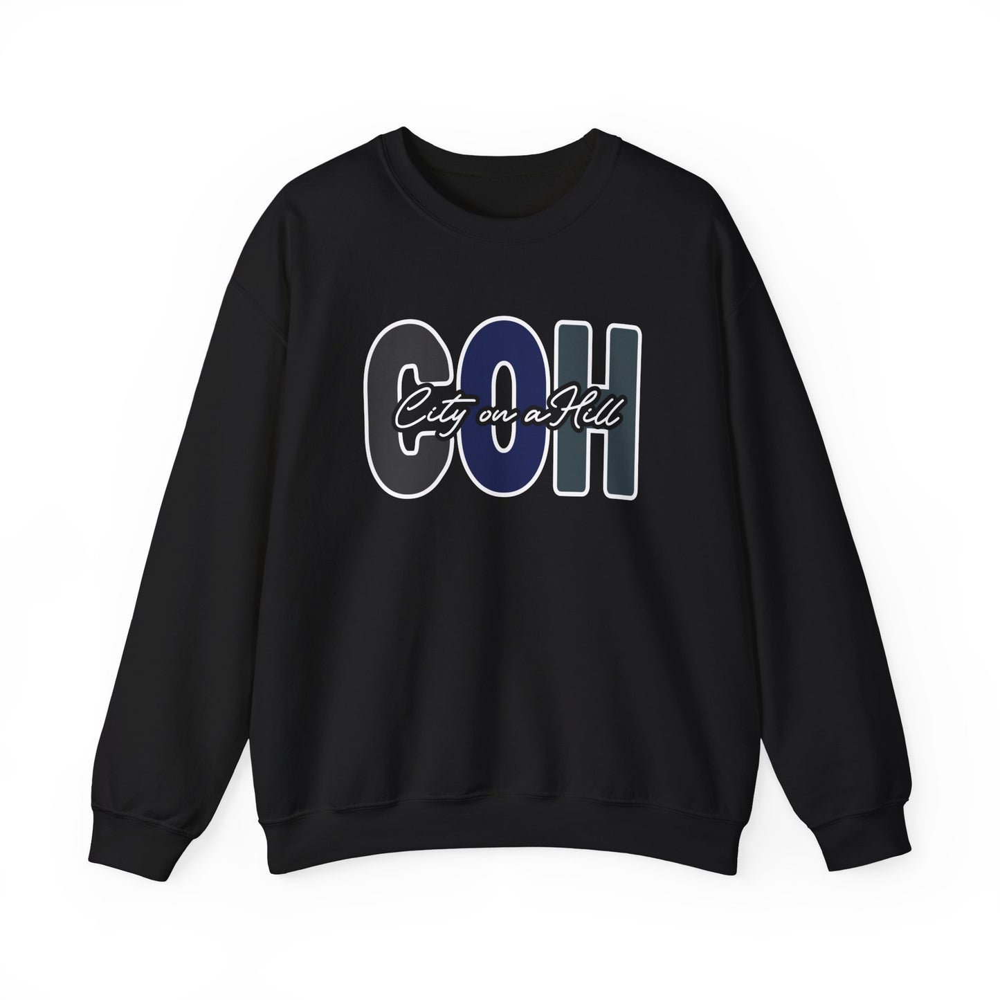 ADULT - Basic Crewneck Pullover Sweatshirt - City on a Hill