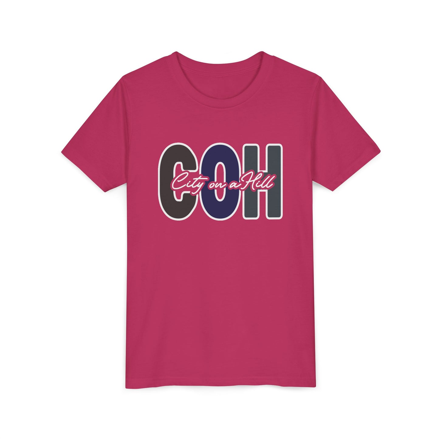 YOUTH - Premium Cotton Short Sleeve T-Shirt - City on a Hill