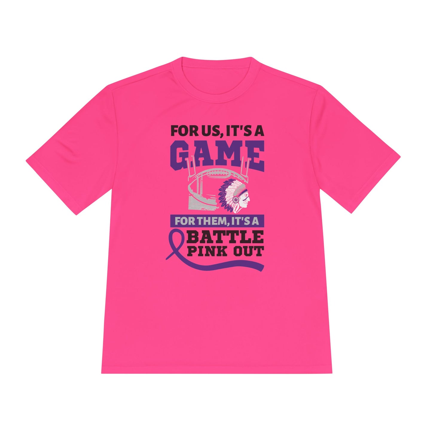 Polyester T-Shirt - Pinkout - Friends of Pacific Football