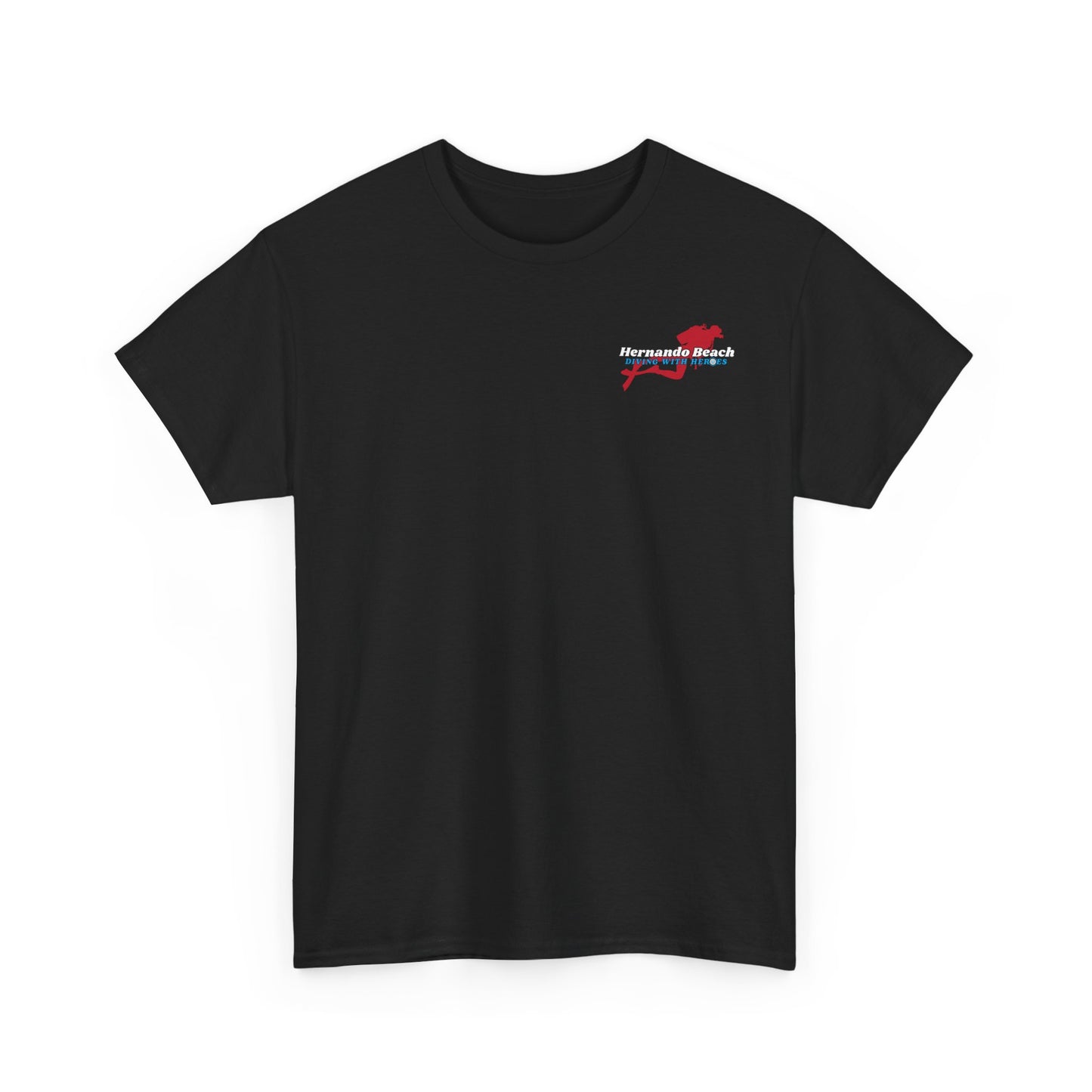 Basic Cotton T-Shirt - Hernando Beach Diving - Front & Back Print