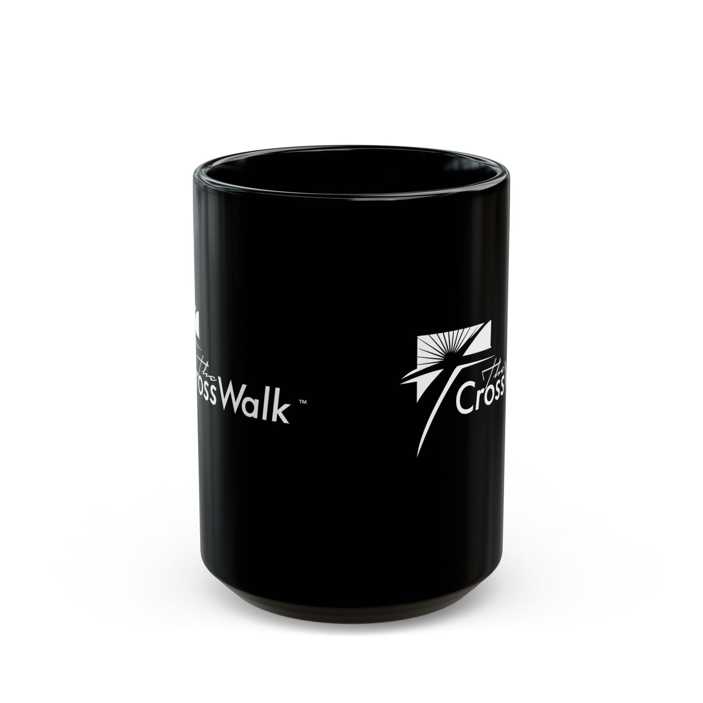 The Crosswalk Church Black Mugs