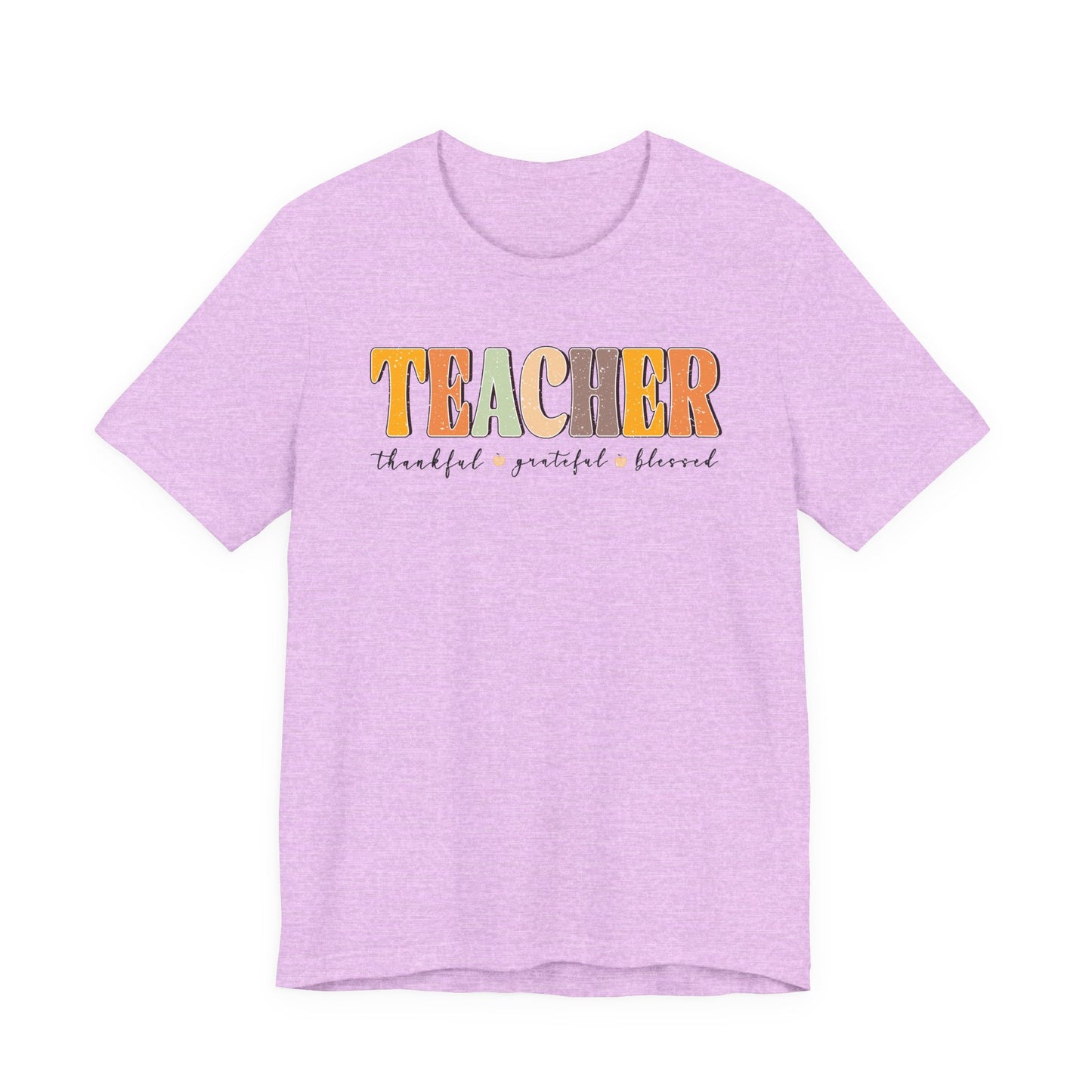 Teacher Thankful Grateful Blessed Shirt | Bella Canvas Fall Teacher T-Shirt | Thanksgiving Teacher Outfit | Autumn Teacher Tee