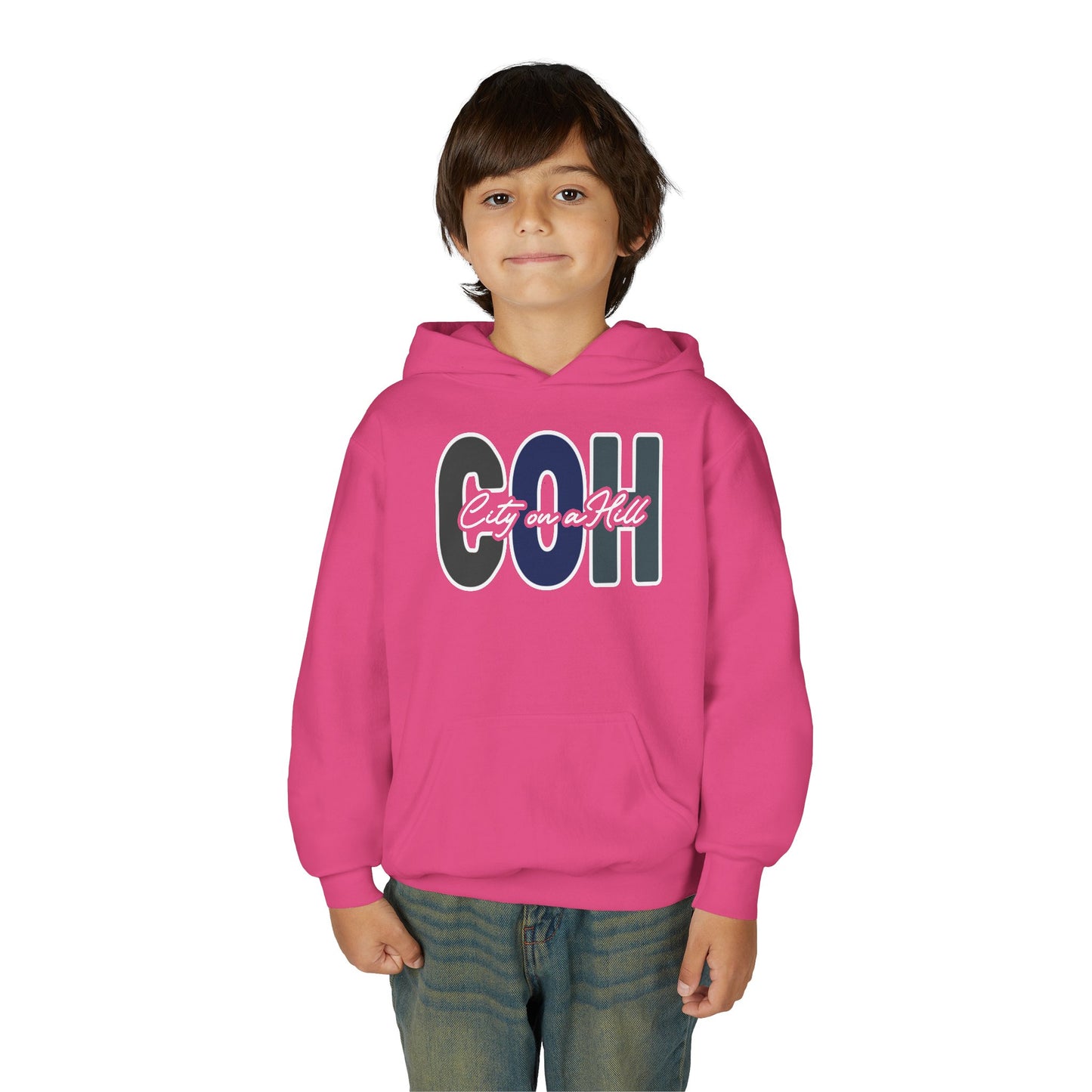 YOUTH - Classic Pullover Hoodie - City on a Hill