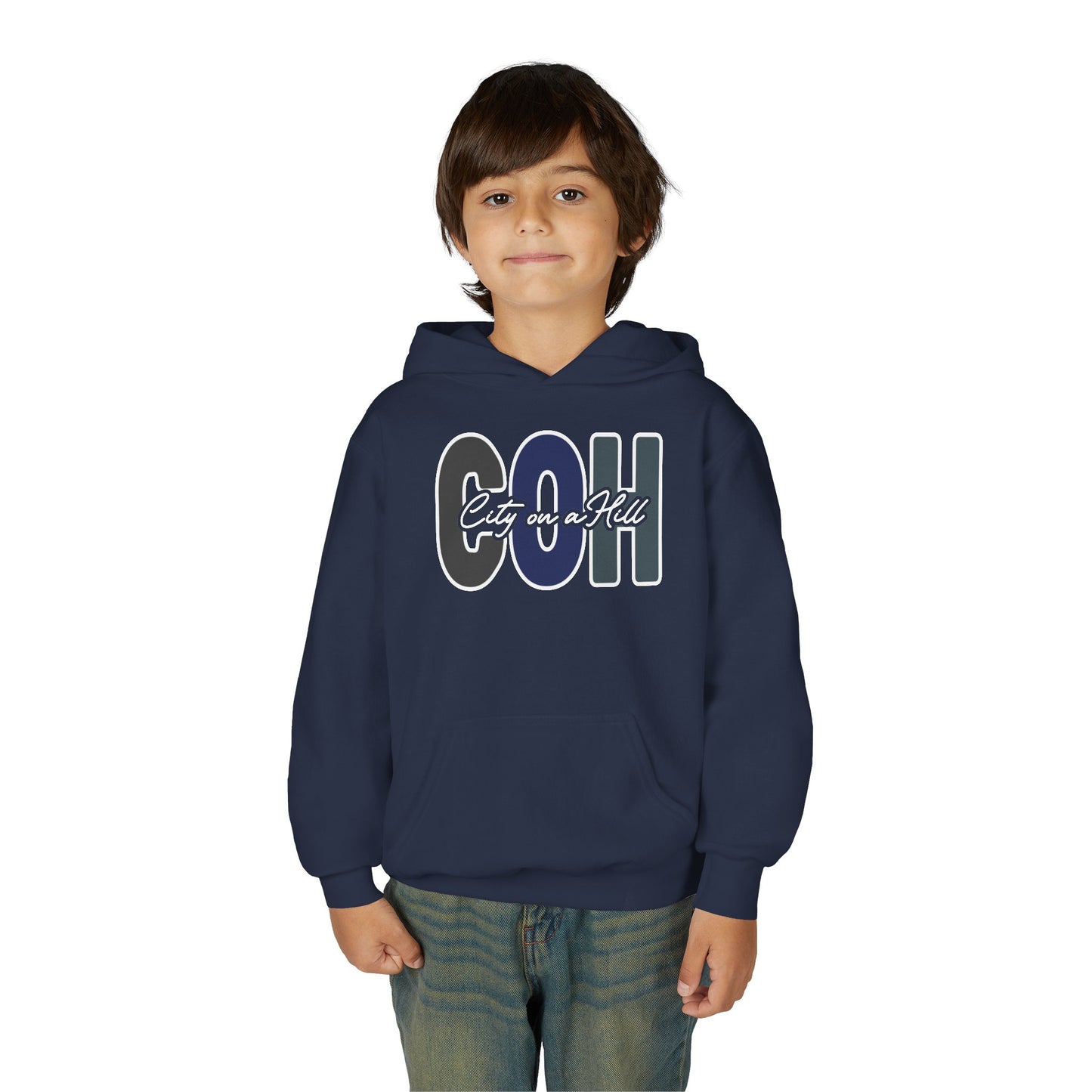 YOUTH - Classic Pullover Hoodie - City on a Hill