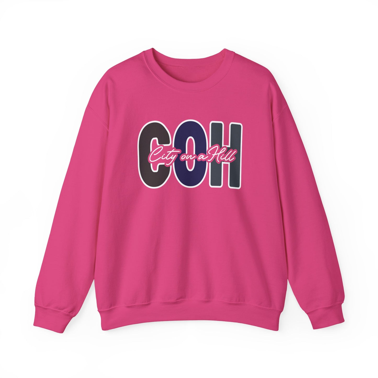 ADULT - Basic Crewneck Pullover Sweatshirt - City on a Hill