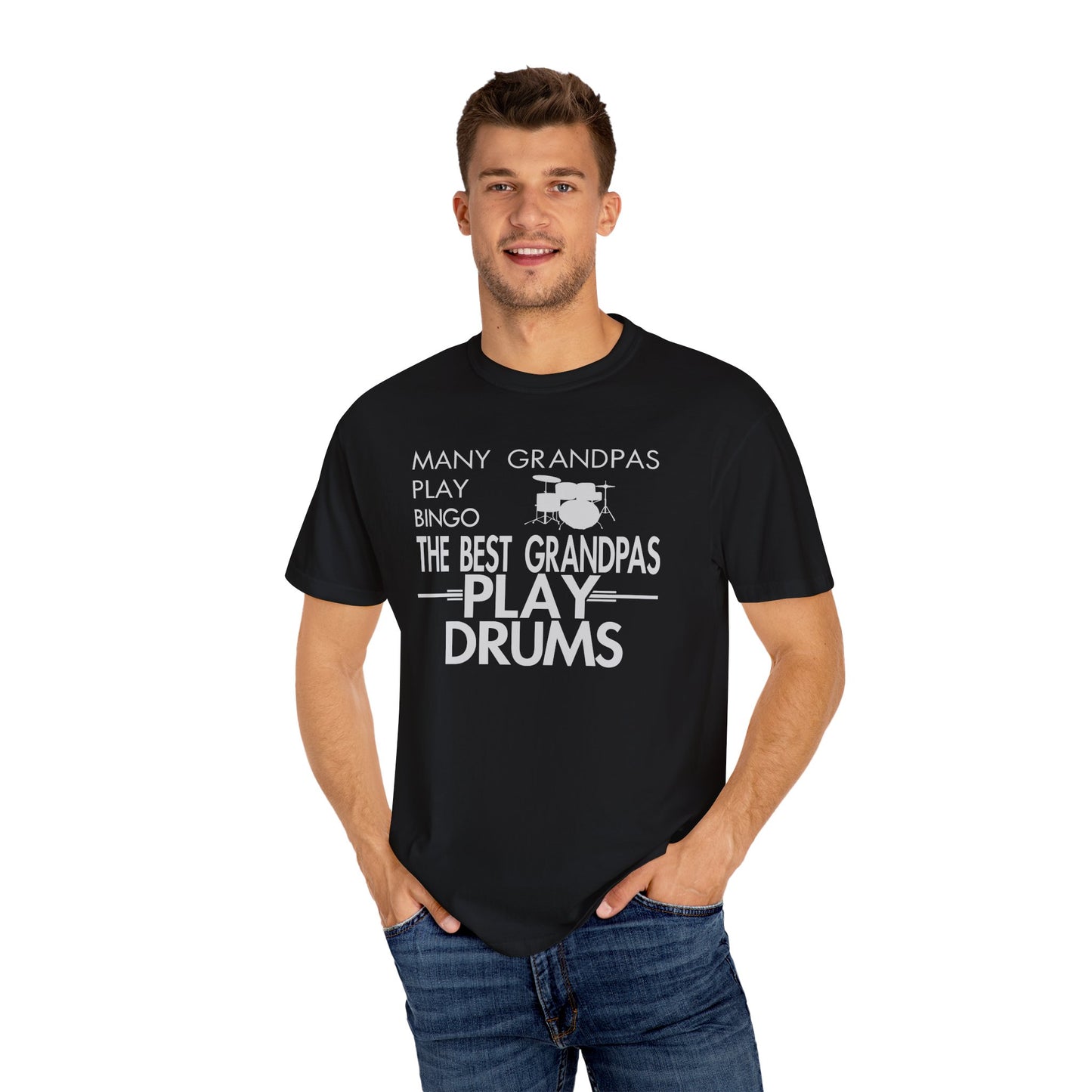 Grandpa Drummer Shirt, Funny Grandpa Drum Tee, Drummer Gift for Grandpa, Percussion T-Shirt, Music Lover Gift, Drum Set Tee for Men